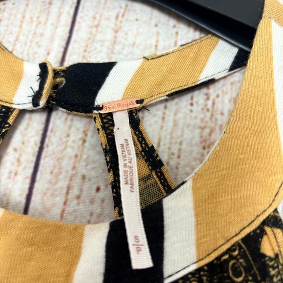 Free People Womens Printed Sleeveless Halter Tank Top size Small - Picture 6 of 13